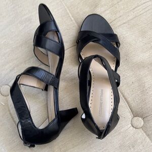 Adrienne Vittadini Strappy Black Heels